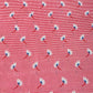 Red Stripes Floral Pleated Knitted Satin Fabric - TradeUNO