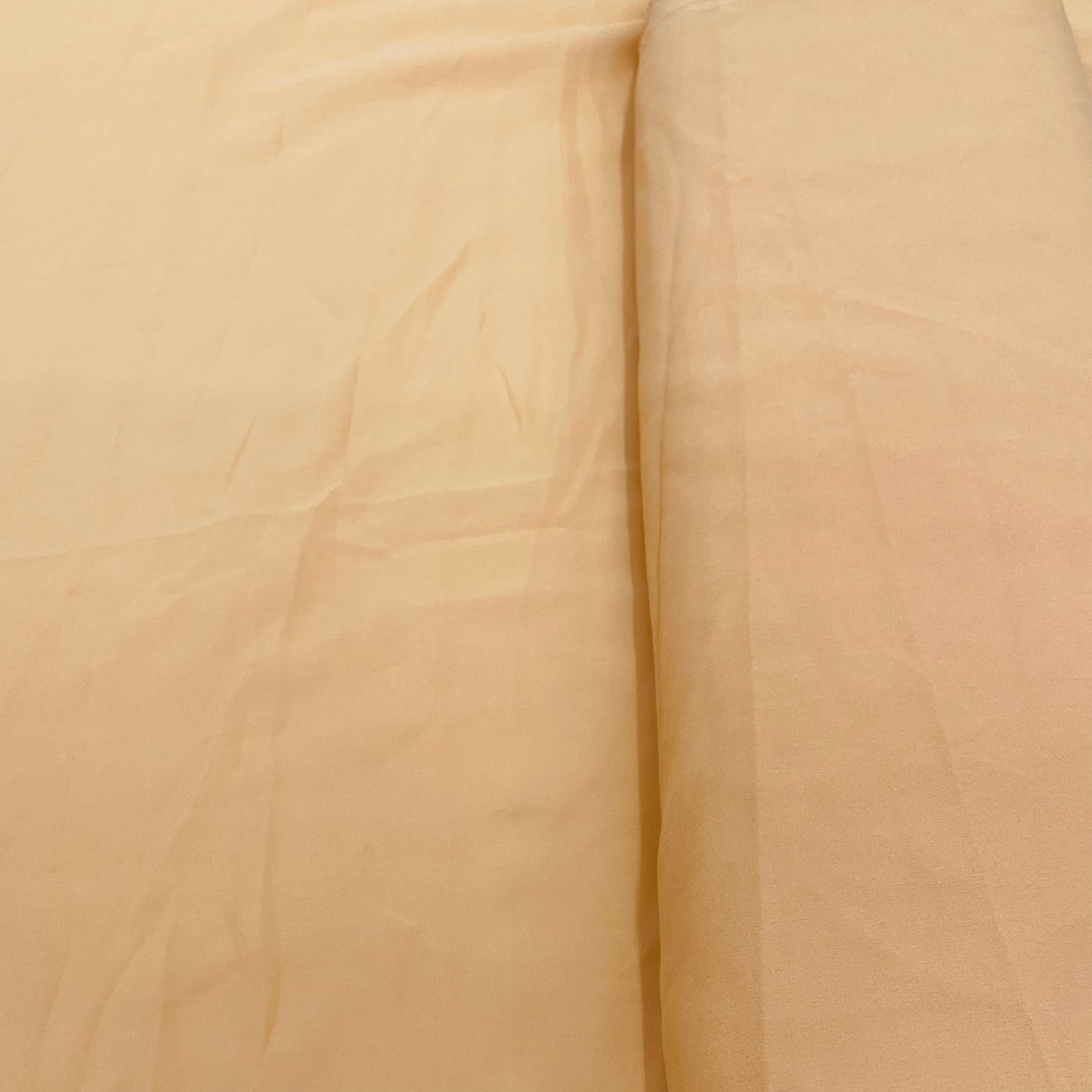 Safety Yellow Solid Georgette Fabric - TradeUNO