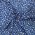 Blue With Cream Floral Print Rayon Fabric - TradeUNO