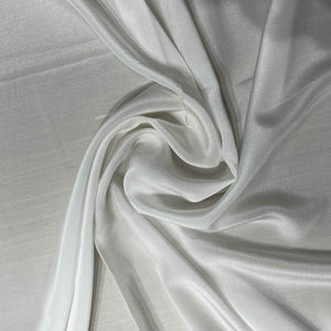 White Solid RFD Silk Crape Dyeable Fabric