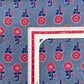 Grey Red Ajrakh Print Cotton Fabric - TradeUNO