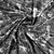 Black & Grey Marble Print Poly Satin Fabric - TradeUNO