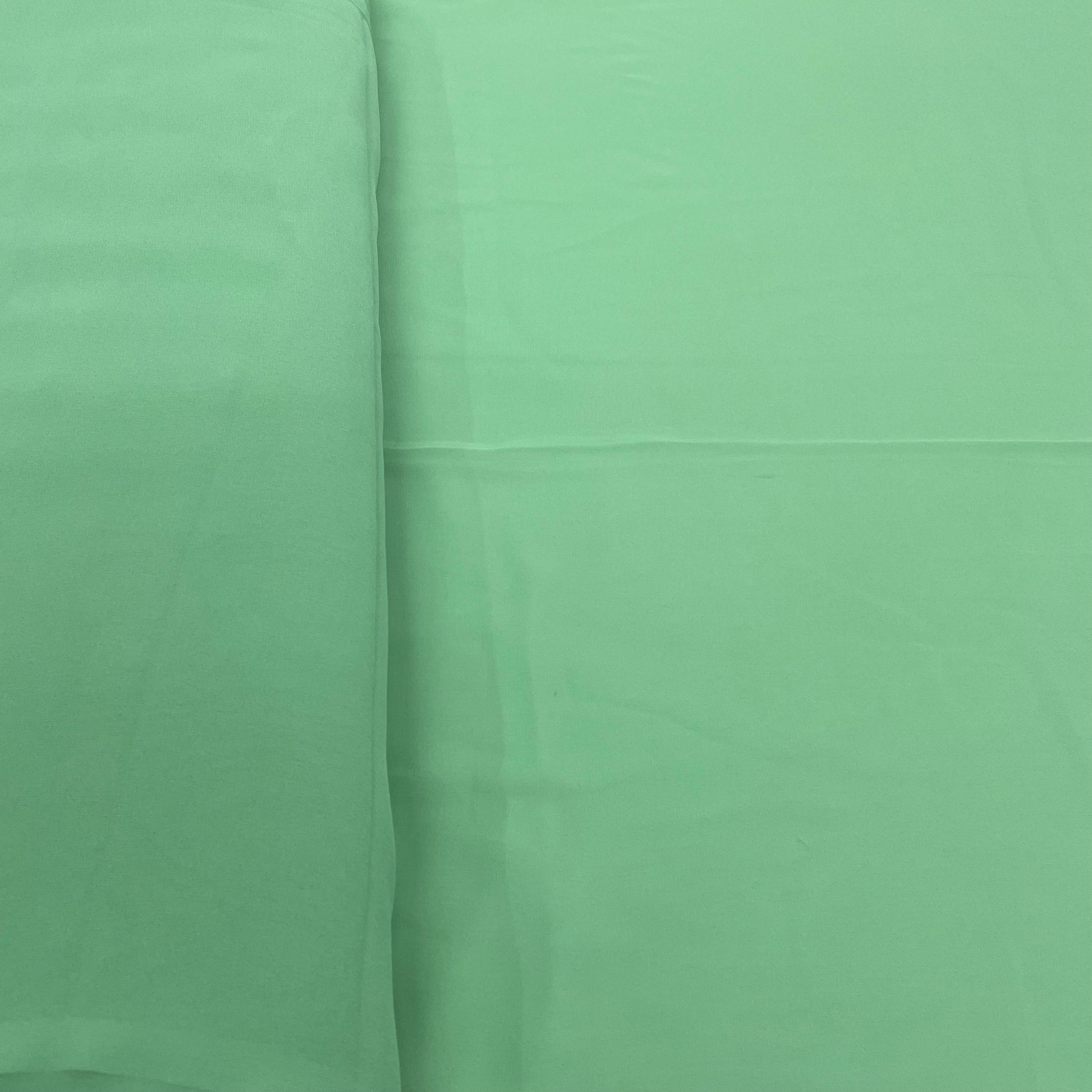 Light Green Solid Georgette Fabric - TradeUNO