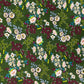 Green With White Floral Print Rayon Fabric - TradeUNO
