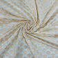 White With Gold Zari Paisley Chanderi Dyeable fabric - TradeUNO
