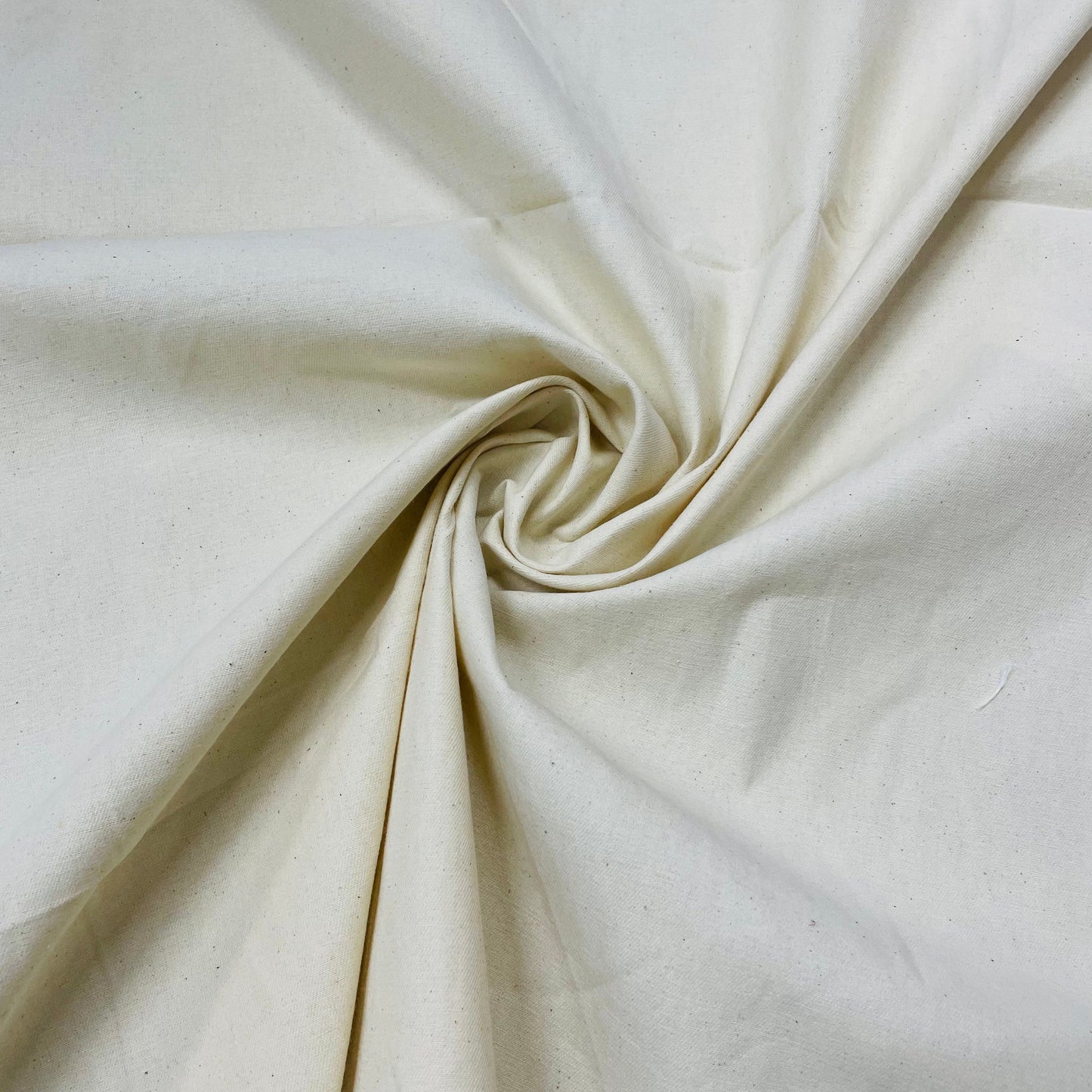 Cream Solid Drill Fabric