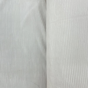 White Solid Pleated Satin Fabric - TradeUNO