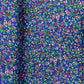 Blue With Green Floral Print Rayon Fabric - TradeUNO