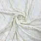 White Dyeable Floral Embroidery With Sequence Upada Silk Fabric - TradeUNO