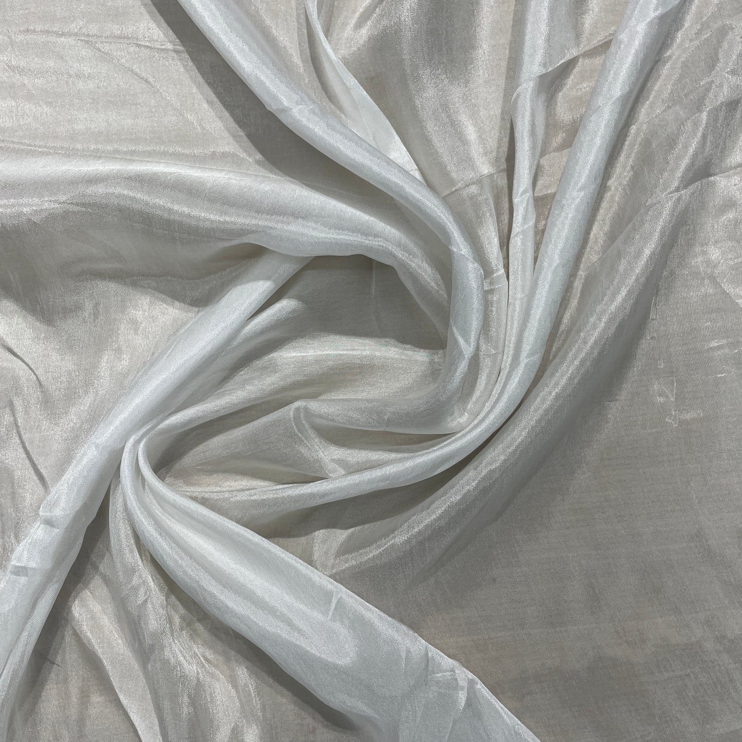White Solid Tai Silk Dyeable Fabric - TradeUNO