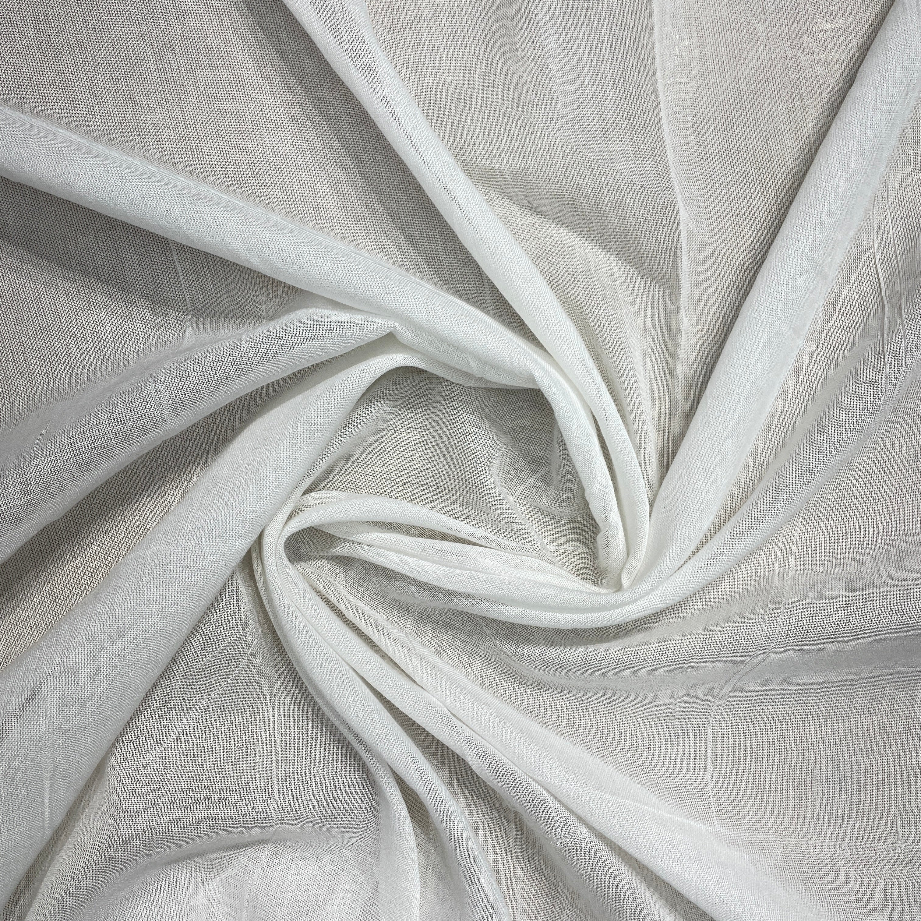 Off White 30x30HT/56x44-63" Rayon Crepe - TradeUNO