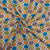 multicolor geometerical print sequence embroidery blended cotton fabric