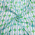 White & Green Geometrical Print Cotton Fabric - TradeUNO