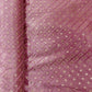 Light Pink Geometrical Embroidery Sequence Satin Silk Fabric - TradeUNO