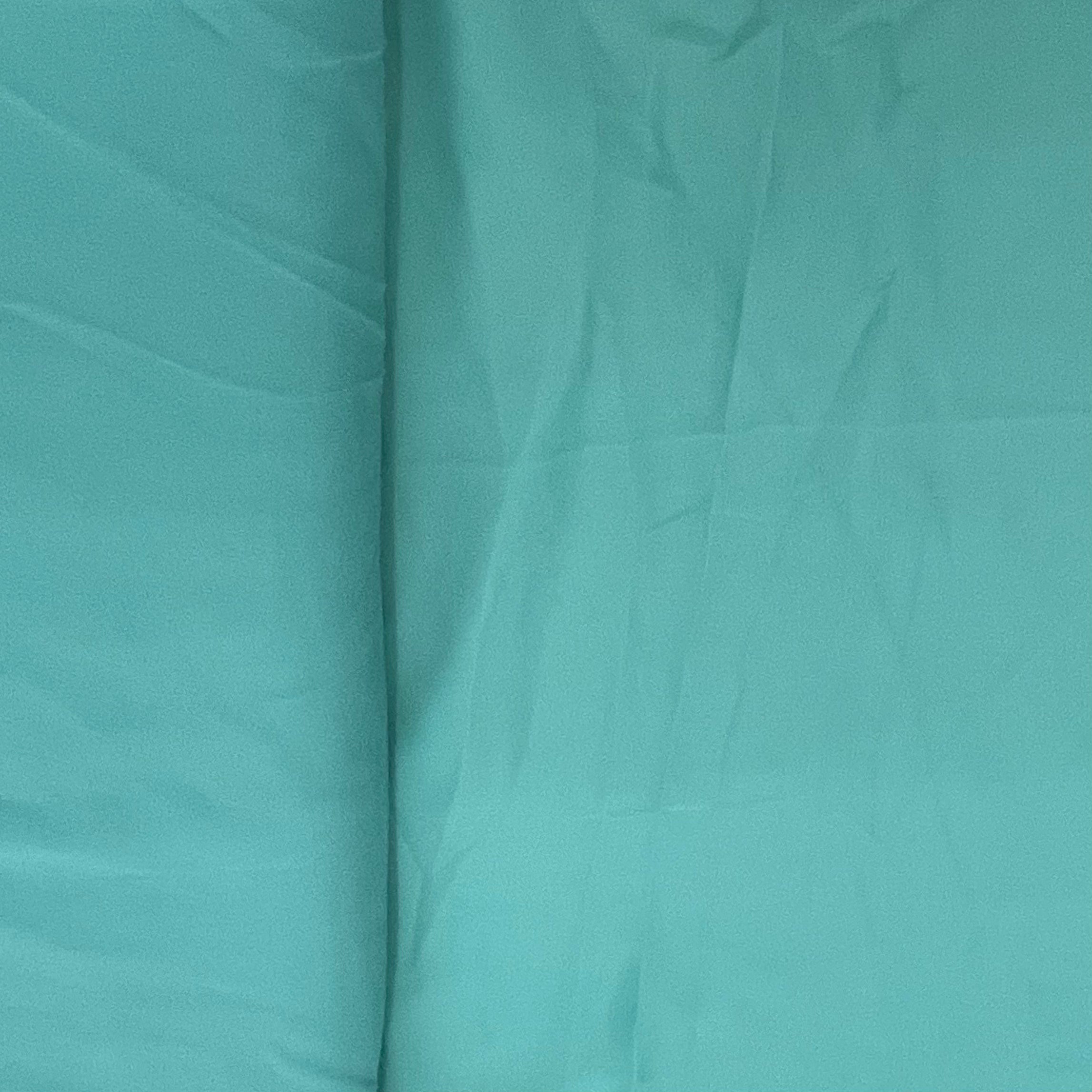 Turquoise Green Solid Georgette Fabric - TradeUNO