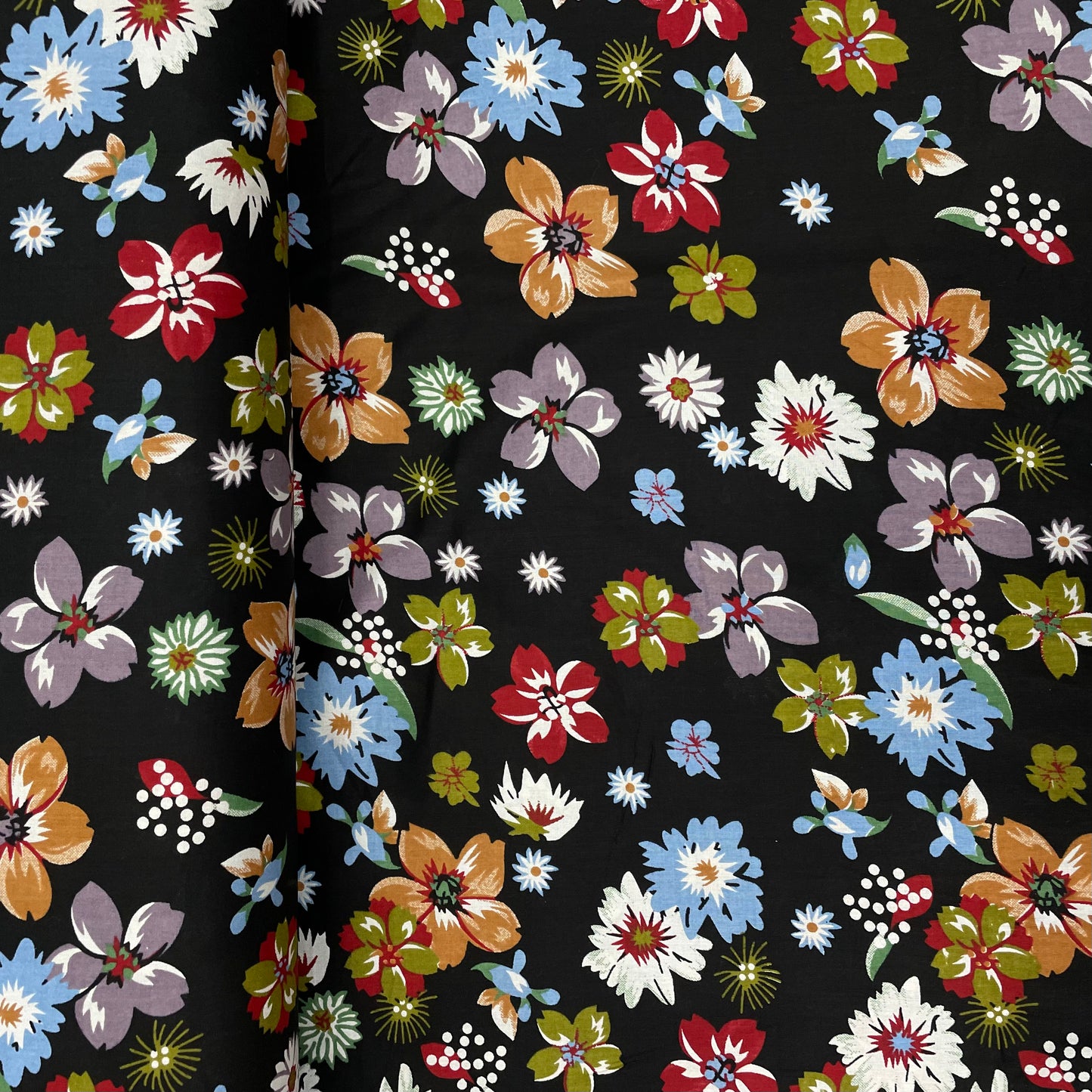 Lack With Multicolor Floral Print Rayon Fabric - TradeUNO
