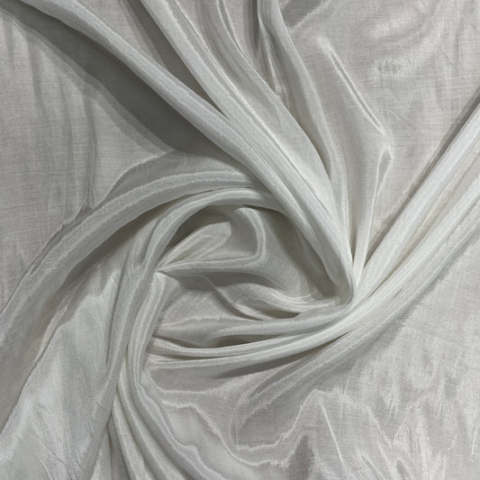 White Solid Remi Santoon RFD Dyeable Fabric