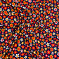 Navy Blue with Multicolor Floral Crepe Lycra Fabric - TradeUNO