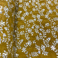 Mustard Brown Floral Embroidery Sequence Georgette Fabric - TradeUNO