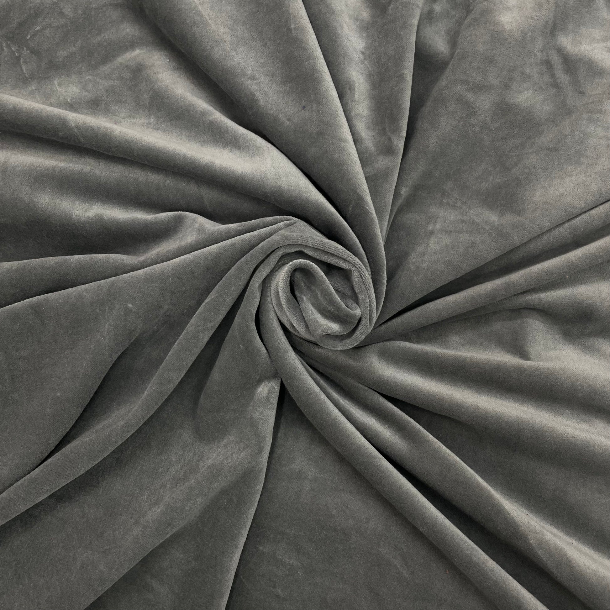 Grey velvet fabric online
