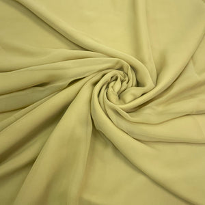 Khaki Solid Georgette Fabric - TradeUNO