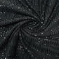 Black Sequence Embroidery Net Lycra Fabric - TradeUNO