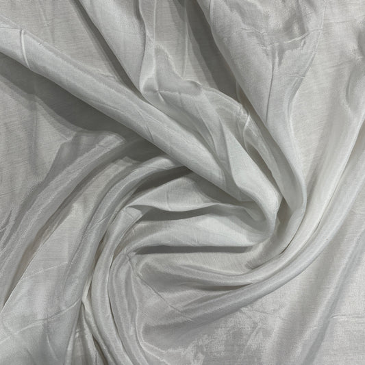White Solid Gold Line Santoon RFD Dyeable Fabric