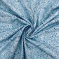 White With Blue Stripe Print Cotton Fabric - TradeUNO