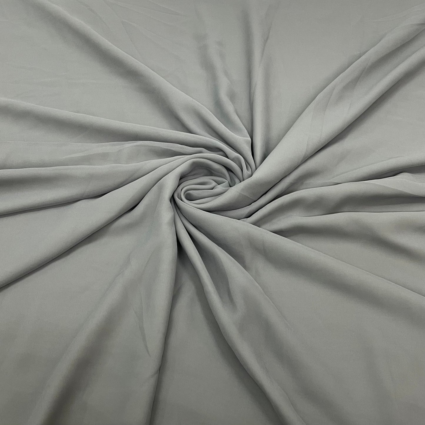 Dark Grey Solid Georgette Fabric - TradeUNO