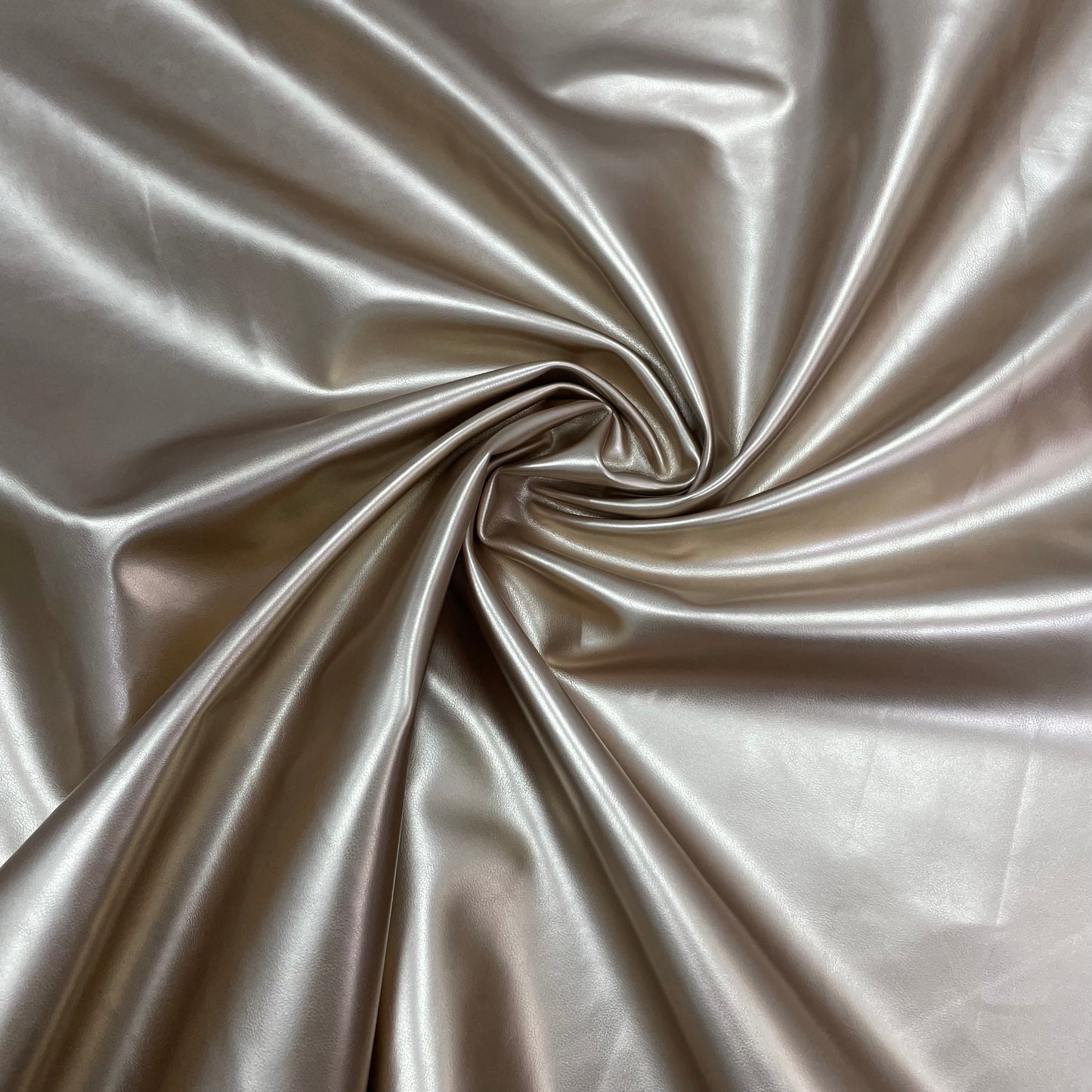 Dull Gold Solid Rexine Faux Leather Fabric
