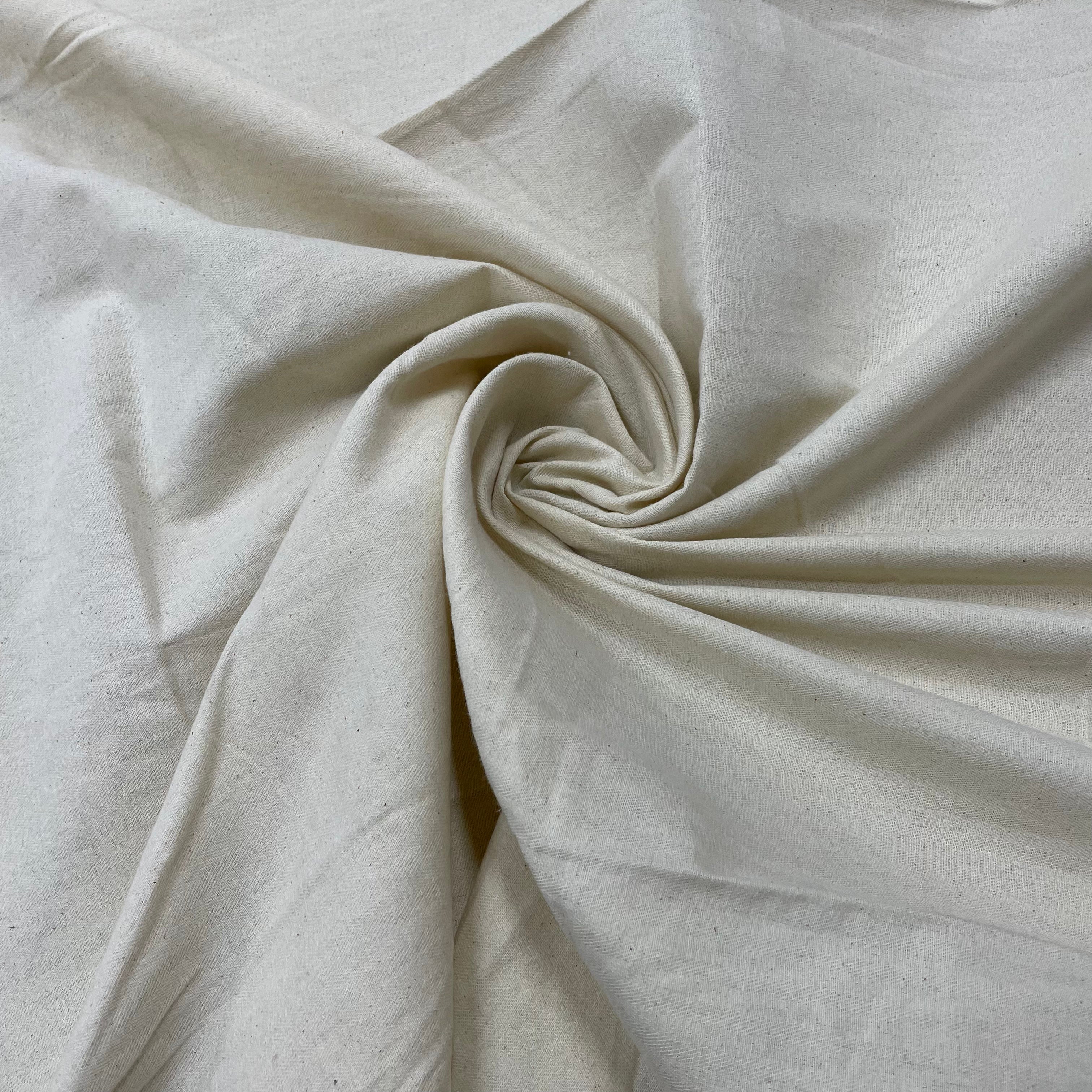 Cream Solid 20 x 20/ 96 x 48 Drill Fabric - TradeUNO