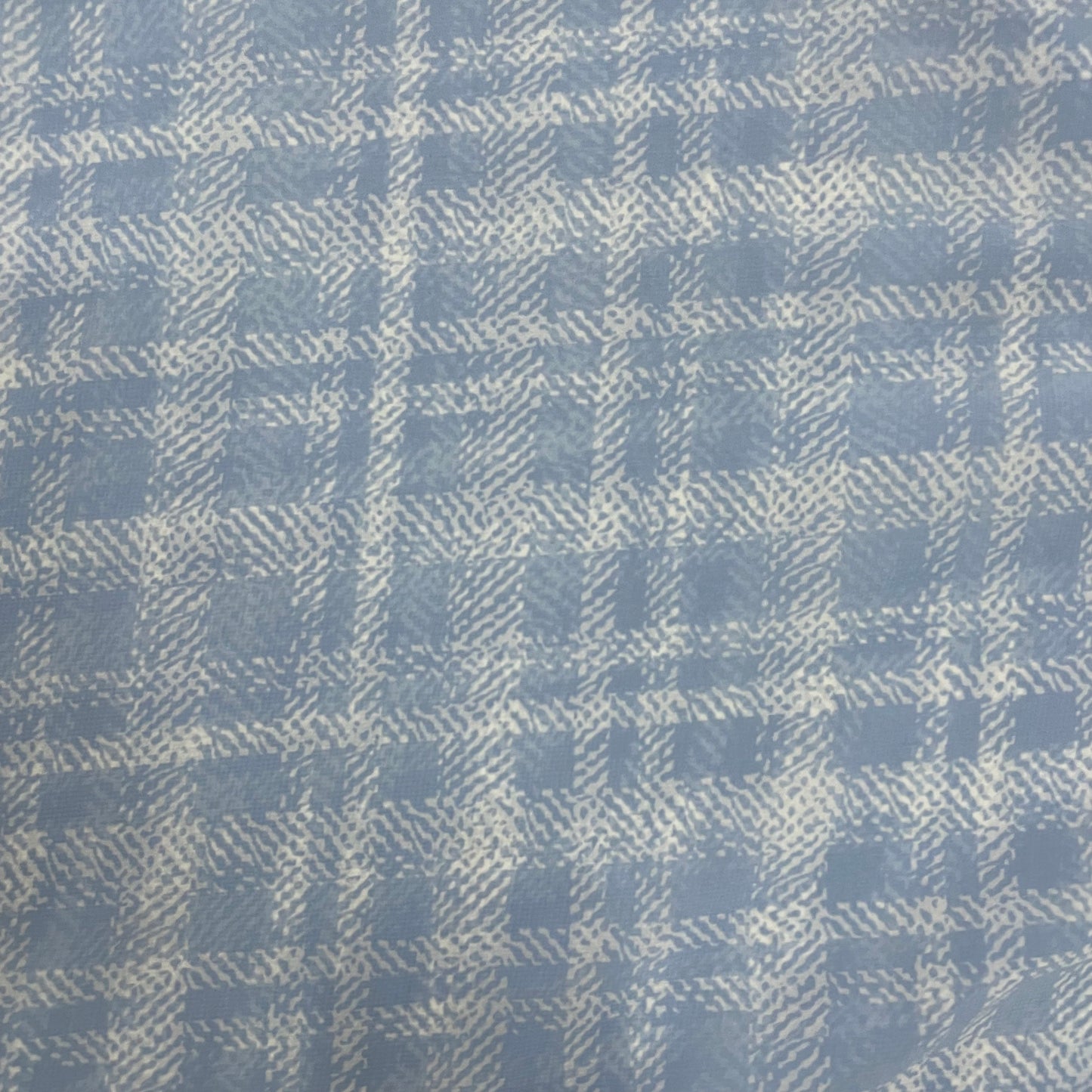 Sky Blue Stripe Georgette Fabric - TradeUNO