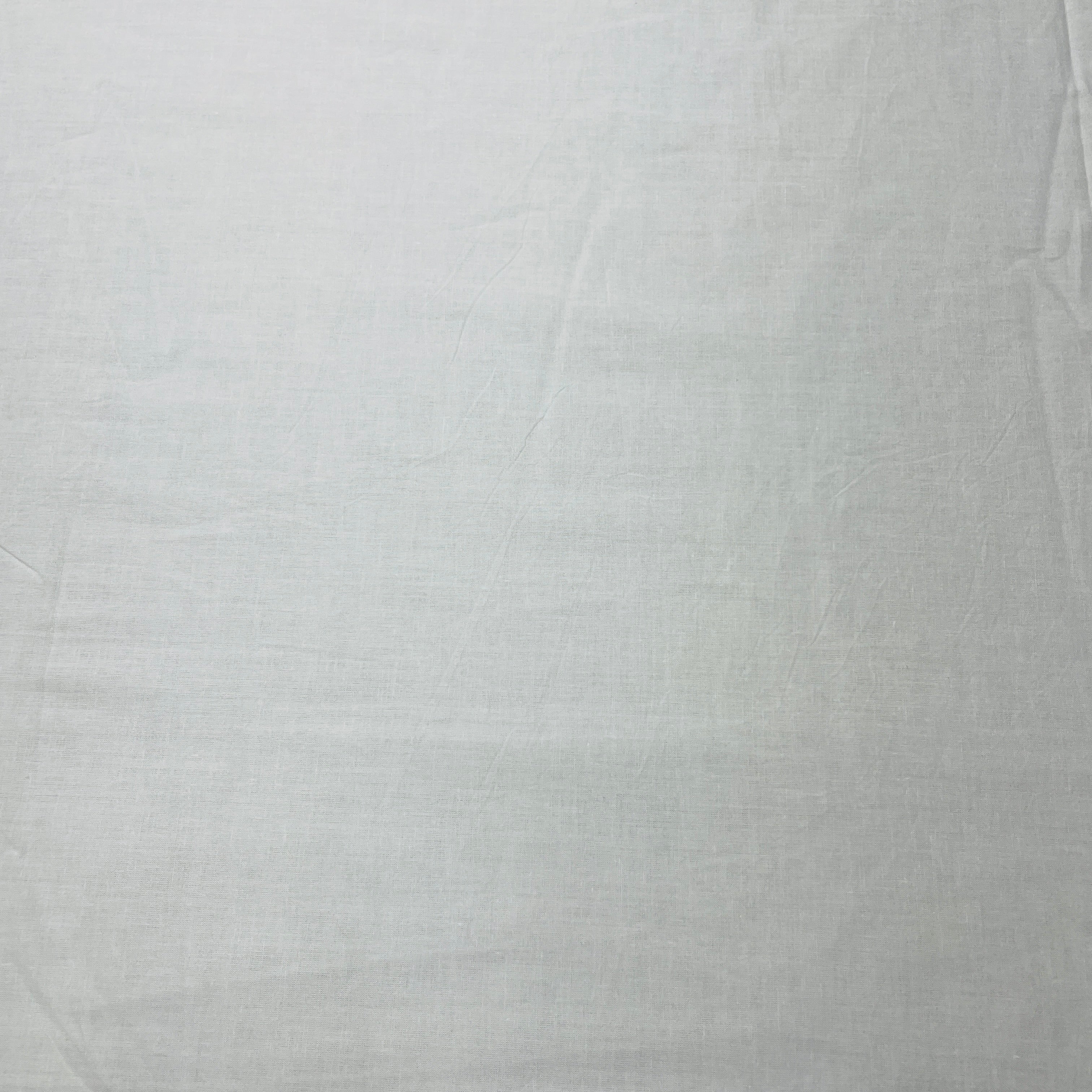 RFD White Solid Cotton Cambric Fabric - TradeUNO