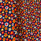 Navy Blue with Multicolor Floral Crepe Lycra Fabric - TradeUNO