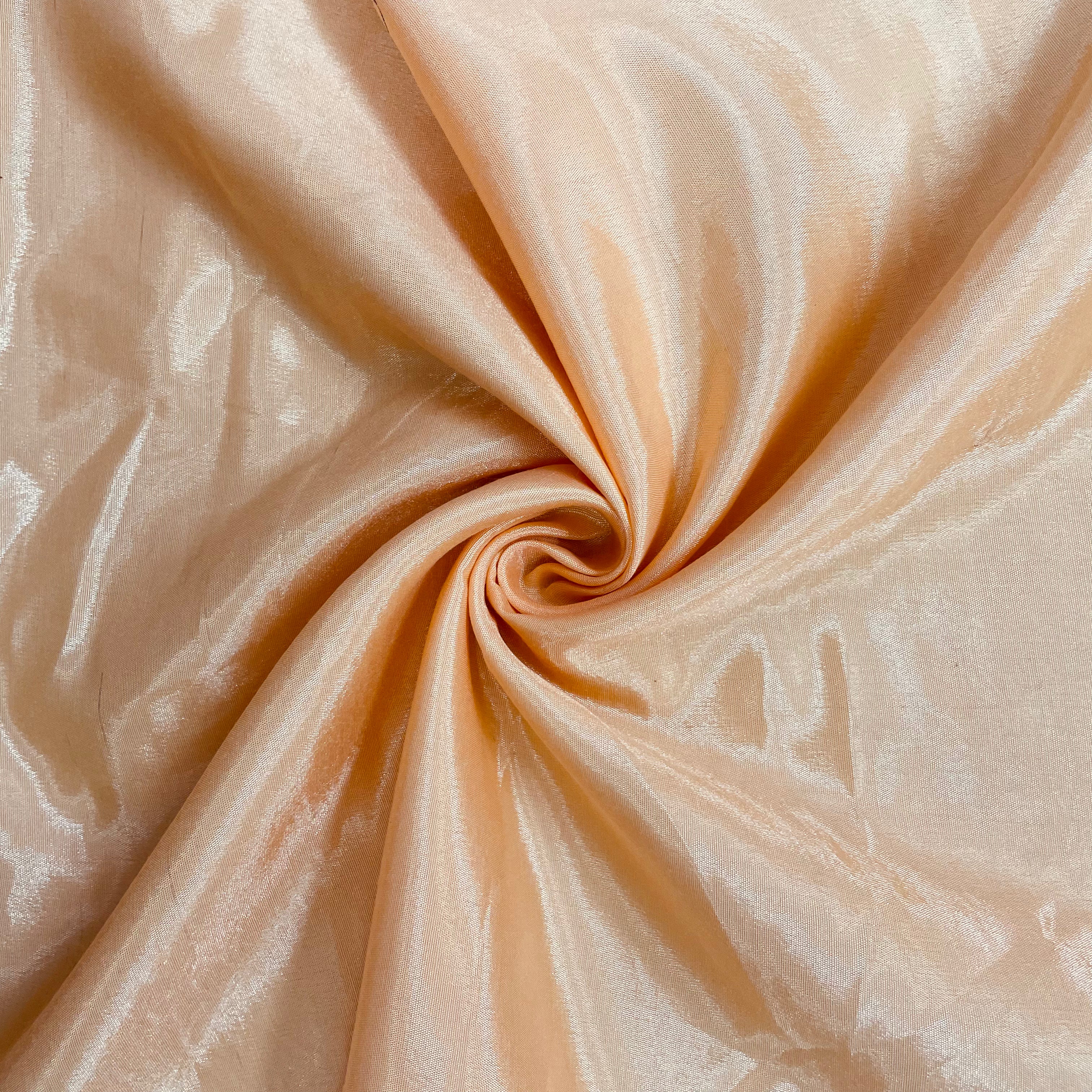 Light Orange Solid Santoon Fabric - TradeUNO