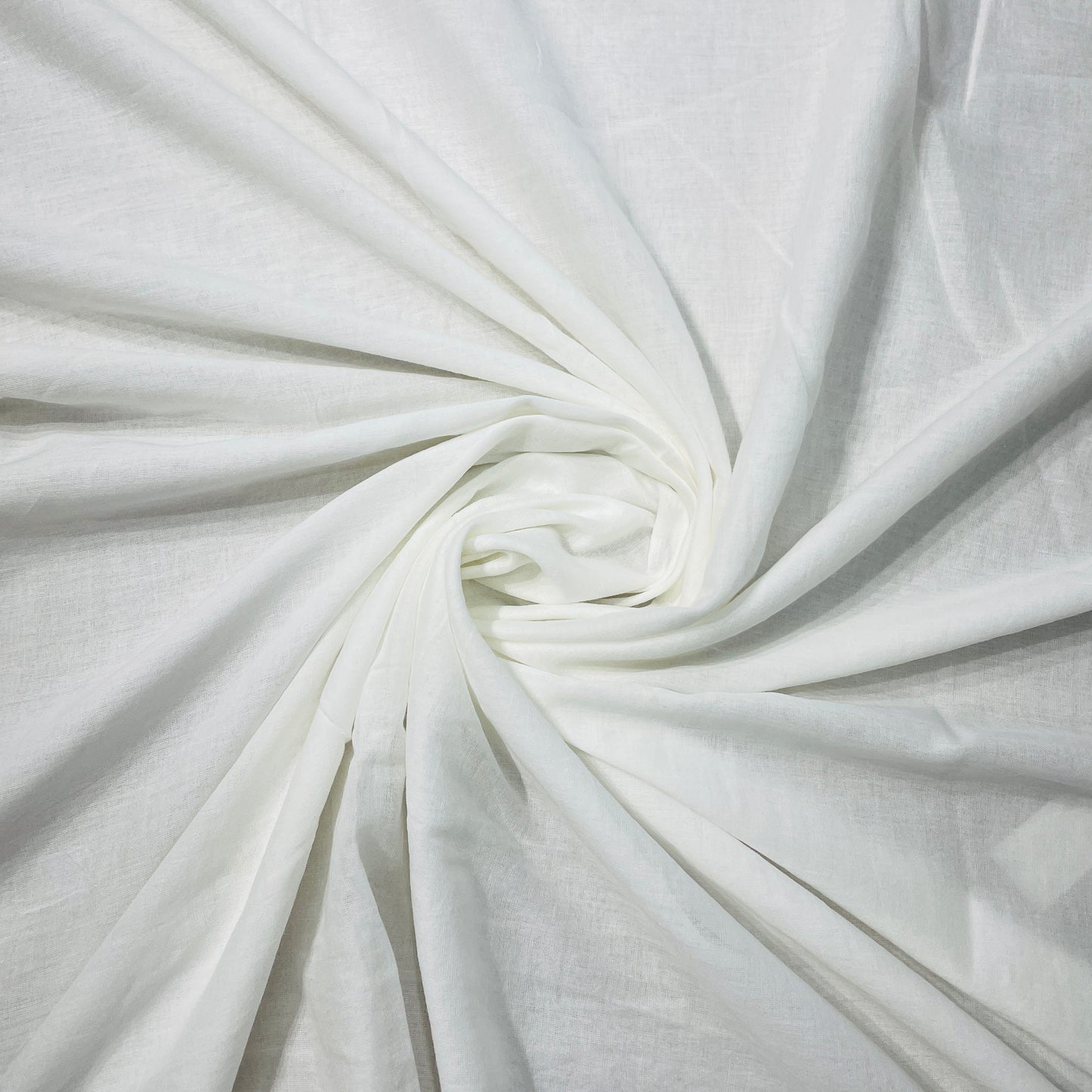 RFD 80*72 "55" White Solid Mulmul Dyeable Fabric - TradeUNO