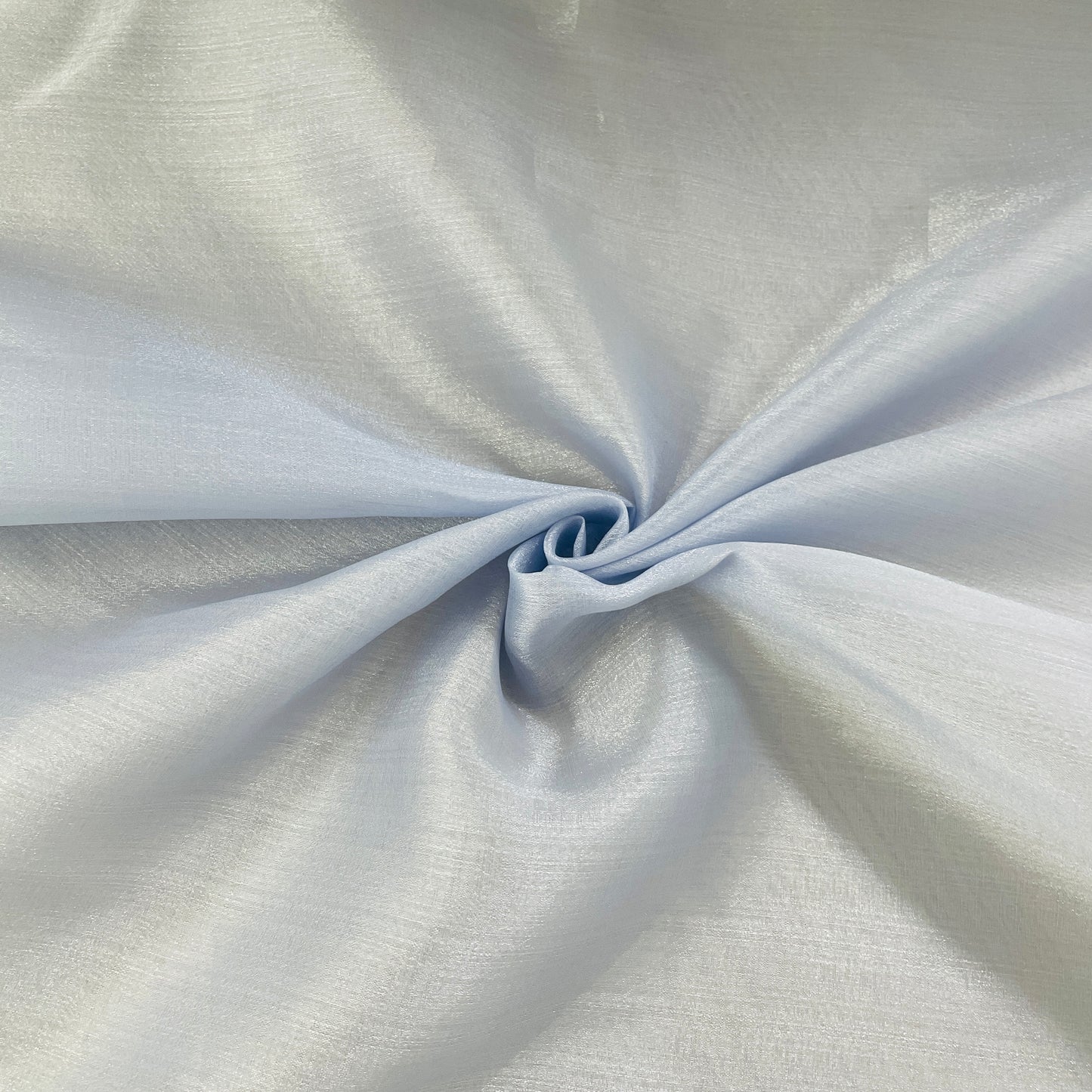 Silver Solid Tissue Fabric
