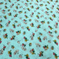 Ocean Blue Ditsy Floral Print Rayon Fabric - TradeUNO