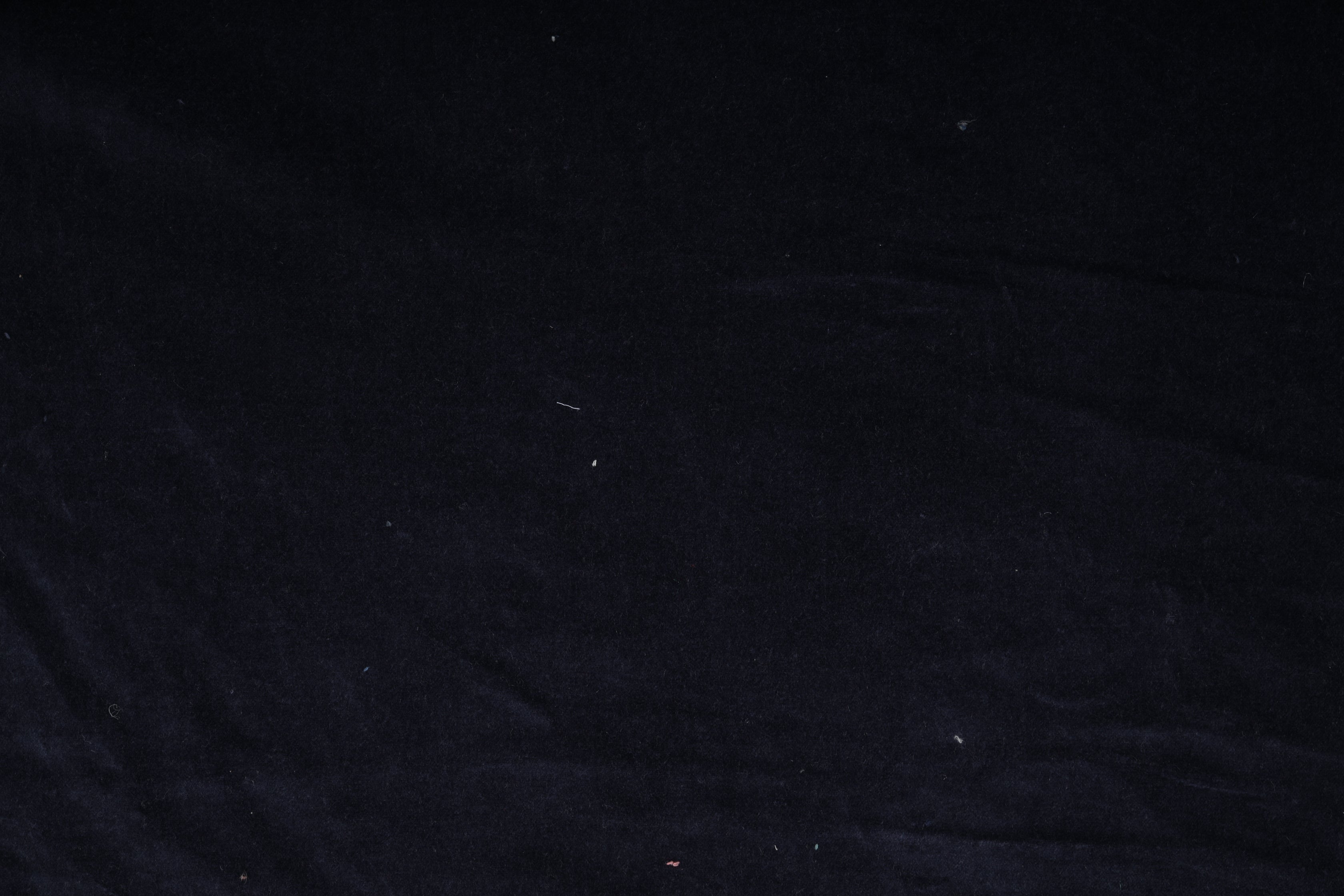 Navy Blue Solid Viscose Velvet Fabric Trade UNO