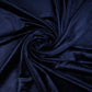 Navy Blue Solid Poly Velvet Fabric Online