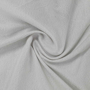 White Solid With Lurex Solid Handloom Fabric